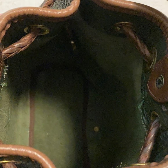 Dooney & Bourke Dark Green/Brown Leather Backpack main image 8
